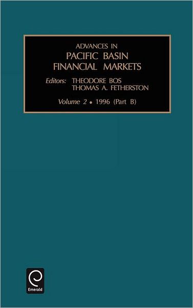 Cover for Theodore Bos · Advances in Pacific Basin Financial Markets - Advances in Pacific Basin Financial Markets (Hardcover Book) (1996)