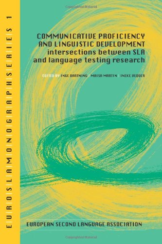 Cover for Bartning, Inge (Stockholms Universitet) · Communicative proficiency and linguistic development (Paperback Book) (2010)