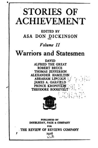 Cover for Asa Don Dickinson · Stories of Achievement - Vol. II (Paperback Book) (2016)