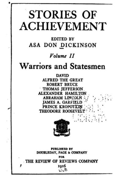 Cover for Asa Don Dickinson · Stories of Achievement - Vol. II (Paperback Book) (2016)