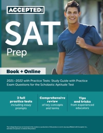 Cover for Cox · SAT Prep 2021-2022 with Practice Tests: Study Guide with Practice Exam Questions for the Scholastic Aptitude Test (Paperback Book) (2021)