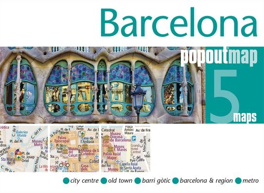 Barcelona Popout Map - Popout Map - Books - PopOut Maps - 9781910218938 - March 1, 2020