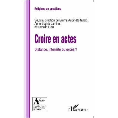 Cover for Emma Aubin-Boltanski · Croire en actes (Paperback Book) (2020)