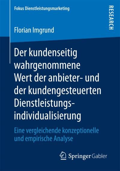 Cover for Imgrund · Der kundenseitig wahrgenommene (Book) (2016)