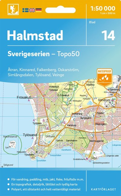 Cover for Halmstad - Sverigeserien Topo50 (Map) (2025)