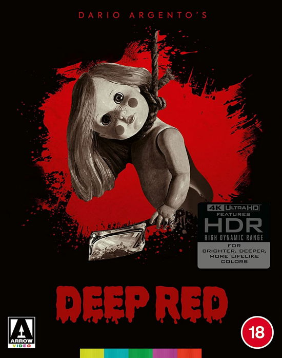 Deep Red - Dario Argento - Elokuva - ARROW VIDEO - 5027035023939 - maanantai 10. tammikuuta 2022