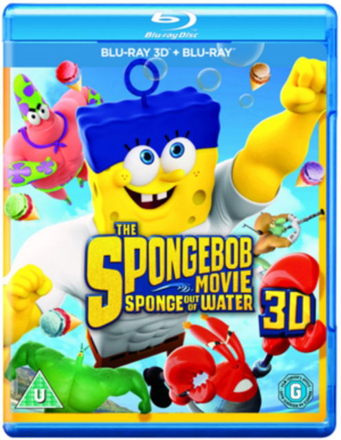 Cover for Spongebob Movie: Sponge out of · The Spongebob Movie - Sponge Out Of Water 3D+2D (Blu-ray) (2015)