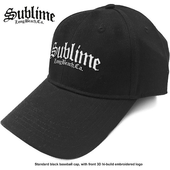 Cover for Sublime · Sublime Unisex Baseball Cap: CA Logo (Klær) [Black - Unisex edition]
