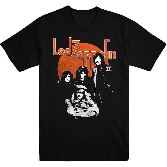 Led Zeppelin Unisex T-Shirt: Orange Circle - Led Zeppelin - Mercancía -  - 5056187720939 - 