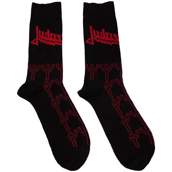 Cover for Judas Priest · Judas Priest Unisex Ankle Socks: Trident Pattern (UK Size 7 - 11) (Bekleidung) [size M]