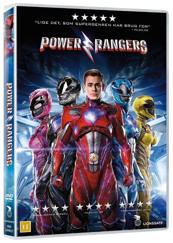Cover for Dacre Montgomery / Naomi Scott / RJ Cyler / Becky G / Bill Hader / Bryan Cranston · Power Rangers (DVD) (2017)