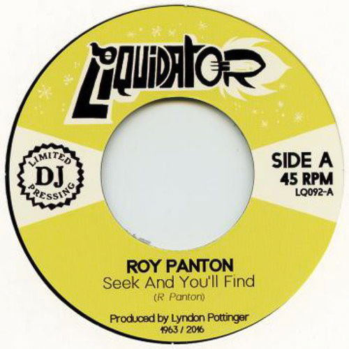 Cover for Roy Panton · Seek &amp; You'll Find (7&quot;) (2017)