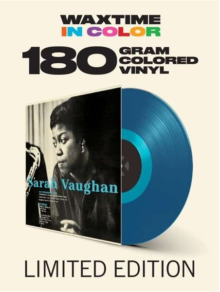 Cover for Sarah Vaughan · Sarah Vaughan With Clifford Brown (Limited Transparent Blue Vinyl) (LP) (2019)