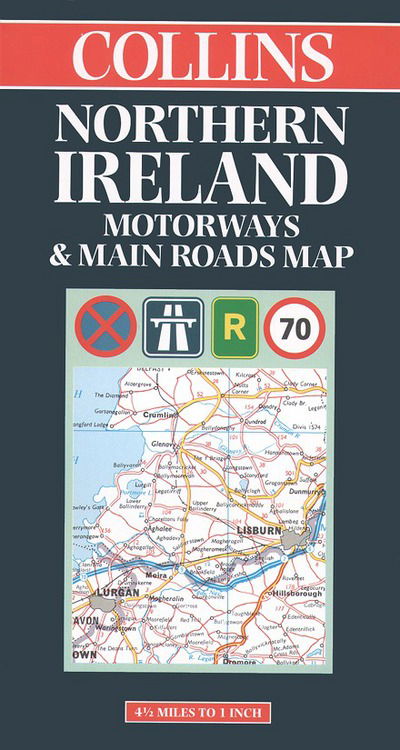 Cover for Not Known · NORTHERN IRELAND MOTORWAYS and MAIN ROADS (Map) (1998)