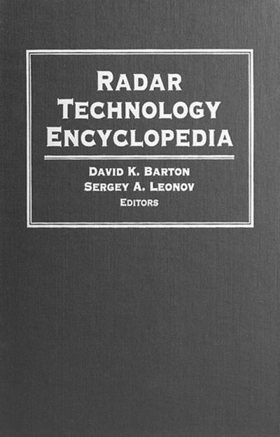 Cover for David K. Barton · Radar Technology Encyclopedia - Radar Library (Hardcover Book) (1997)