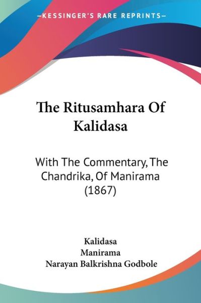 Cover for Kalidasa · The Ritusamhara Of Kalidasa (Paperback Book) (2010)