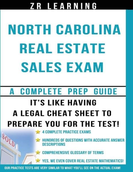 Cover for Zr Learning Llc · North Carolina Real Estate Sales Exam Questions (Pocketbok) (2014)