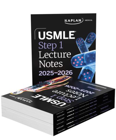 Cover for Kaplan Medical · USMLE Step 1 Lecture Notes, Twelfth Edition: 7-Book Preclinical Review - USMLE Prep (Pocketbok) (2025)