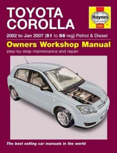 Cover for Haynes Publishing · Toyota Corolla (02 - Jan 07) 51 to 56 (Paperback Bog) [New edition] (2017)