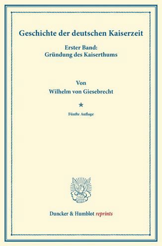 Cover for Giesebrecht · Geschichte der deutschen Ka (Bok) (2013)