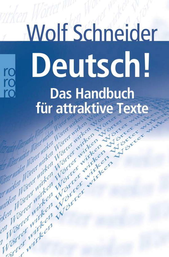Cover for Wolf Schneider · Roro Tb.61993 Schneider.deutsch! (Book)