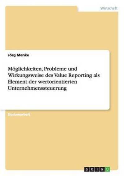 Cover for Menke · Möglichkeiten, Probleme und Wirku (Book) (2016)