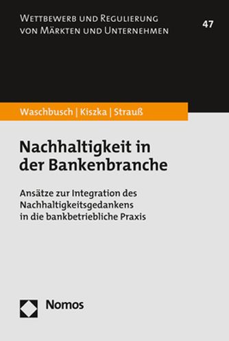 Cover for Gerd Waschbusch · Nachhaltigkeit in Der Bankenbranche (Paperback Book) (2021)