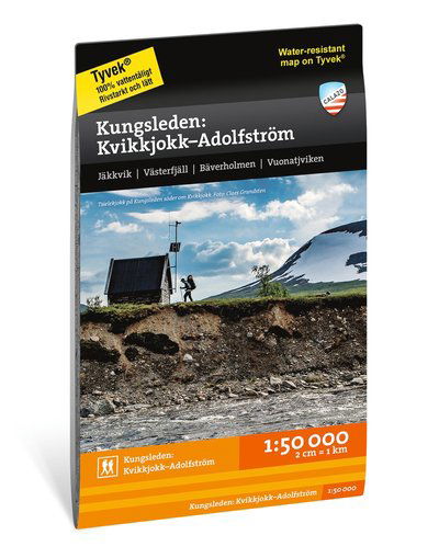 Cover for Kungsleden: Kvikkjokk - Adolfstroem - Mountain map detailed scale (Map) (2020)