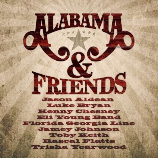Cover for Alabama · Alabama &amp; Friends (CD) (1990)