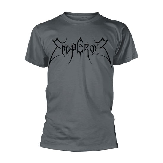 Cover for Emperor · Logo Shield (T-shirt) [size S] [Grey edition] (2020)