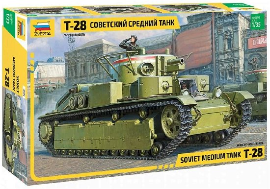 T-28 Heavy Tank 1:35 (4/19) * - Zvezda - Merchandise -  - 4600327036940 - 