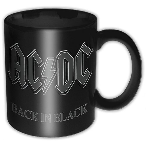 Cover for AC/DC · AC/DC Boxed Standard Mug: Back in Black (Kopp) [Black edition] (2014)