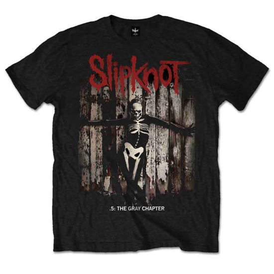 Slipknot Unisex T-Shirt: .5: The Gray Chapter Album - Slipknot - Produtos - Bravado - 5056170607940 - 