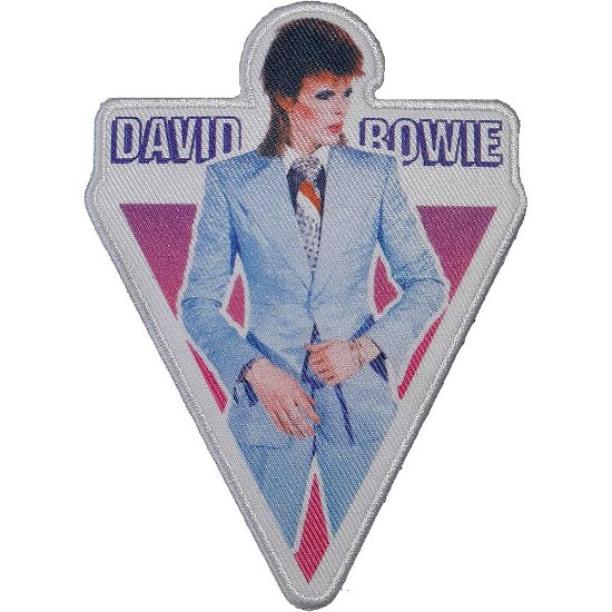 David Bowie Standard Patch: Blue Suit - David Bowie - Merchandise -  - 5056368695940 - 