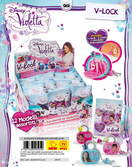 Violetta - V-lock - Bustina 1 Lucchetto - Violetta - Mercancía -  - 8027638005940 - 