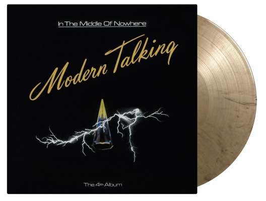 Cover for Modern Talking · In the Middle of Nowhere (180g-gold and Black Marbled Vinyl) (LP) [Coloured edition] (2021)