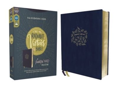 Cover for Zondervan · NIV, Radiant Virtues Bible: A Beautiful Word Collection, Leathersoft, Navy, Red Letter, Comfort Print (Lederbuch) (2021)