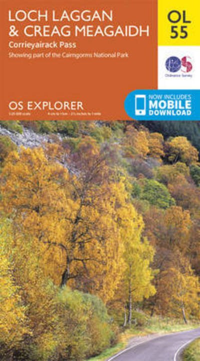 Cover for Ordnance Survey · Loch Laggan &amp; Creag Meagaidh, Corrieyairack Pass - OS Explorer Map (Landkarten) [May 2015 edition] (2015)