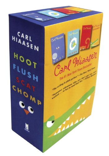 Cover for Carl Hiaasen · Hiaasen 4-book Trade Paperback Box Set (Chomp, Flush, Hoot, Scat) (Paperback Book) [Box edition] (2013)