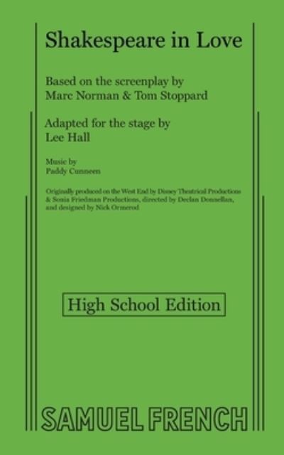 Cover for Tom Stoppard · Shakespeare in Love (Paperback Bog) [High School edition] (2019)