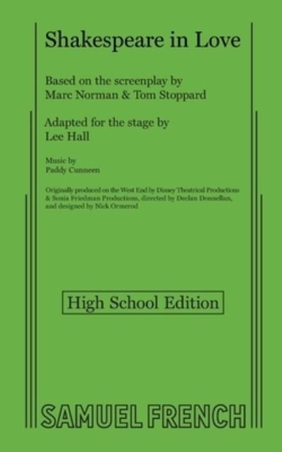 Cover for Tom Stoppard · Shakespeare in Love (Paperback Book) [High School edition] (2019)