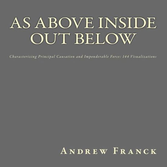 Cover for Andrew Franck · As Above Inside Out Below (Paperback Book) (2017)