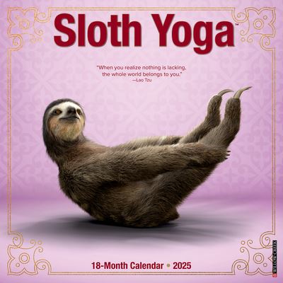 Cover for Wall · Cal 25 Sloth Yoga 2025 Wall (Book) (2024)