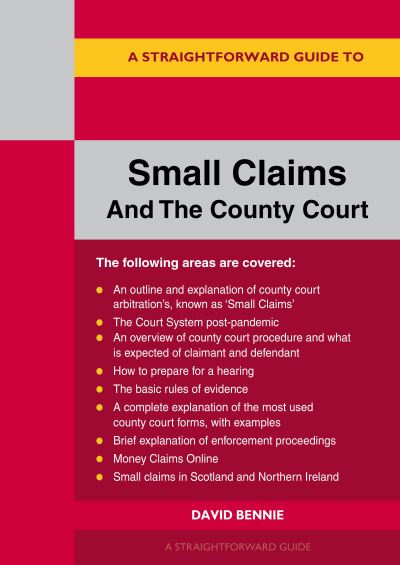 Cover for David Bennie · A Straightforward Guide to Small Claims and the County Court (Taschenbuch) (2023)