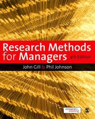 Cover for John Gill · Research Methods for Managers (Paperback Book) [4 Revised edition] (2010)
