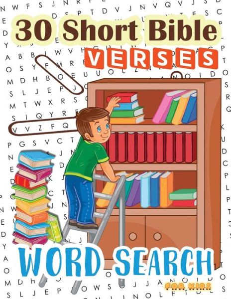 Cover for K Imagine Education · 30 Short Bible Verses Word Search for Kids (Paperback Book) (2017)