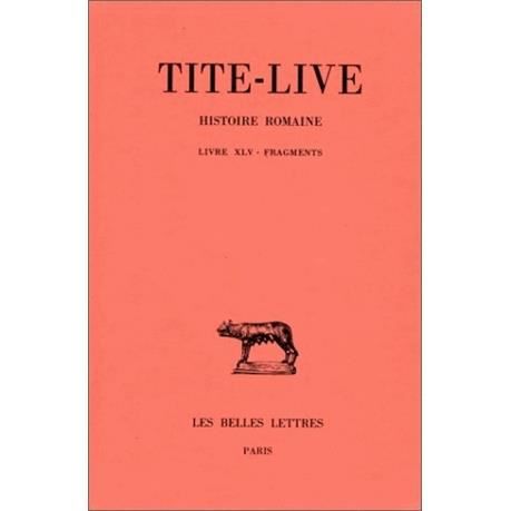 Cover for Tite-live · Histoire Romaine (Collection Des Universites De France Serie Latine) (French Edition) (Paperback Book) [French edition] (2002)