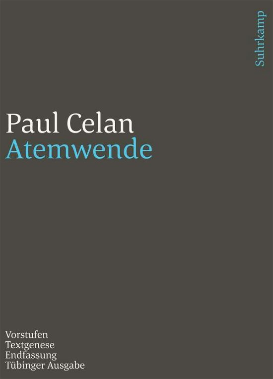 Cover for Paul Celan · Werke. Tübinger Ausgabe (Taschenbuch) (2022)