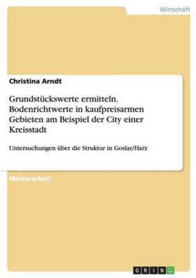 Cover for Arndt · Grundstückswerte ermitteln. Boden (Book) [German edition] (2008)