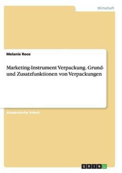 Cover for Roos · Marketing-Instrument Verpackung.Gr (Book) (2017)